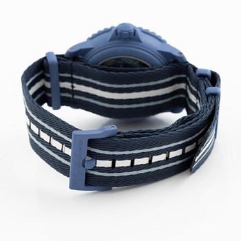 Swatch/Blancpain, Scuba Fifty Fathoms, Atlantic Ocean, wristwatch, 42.3 mm.