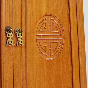 A Chinese hardwood cabinet, second half of the 20th century.