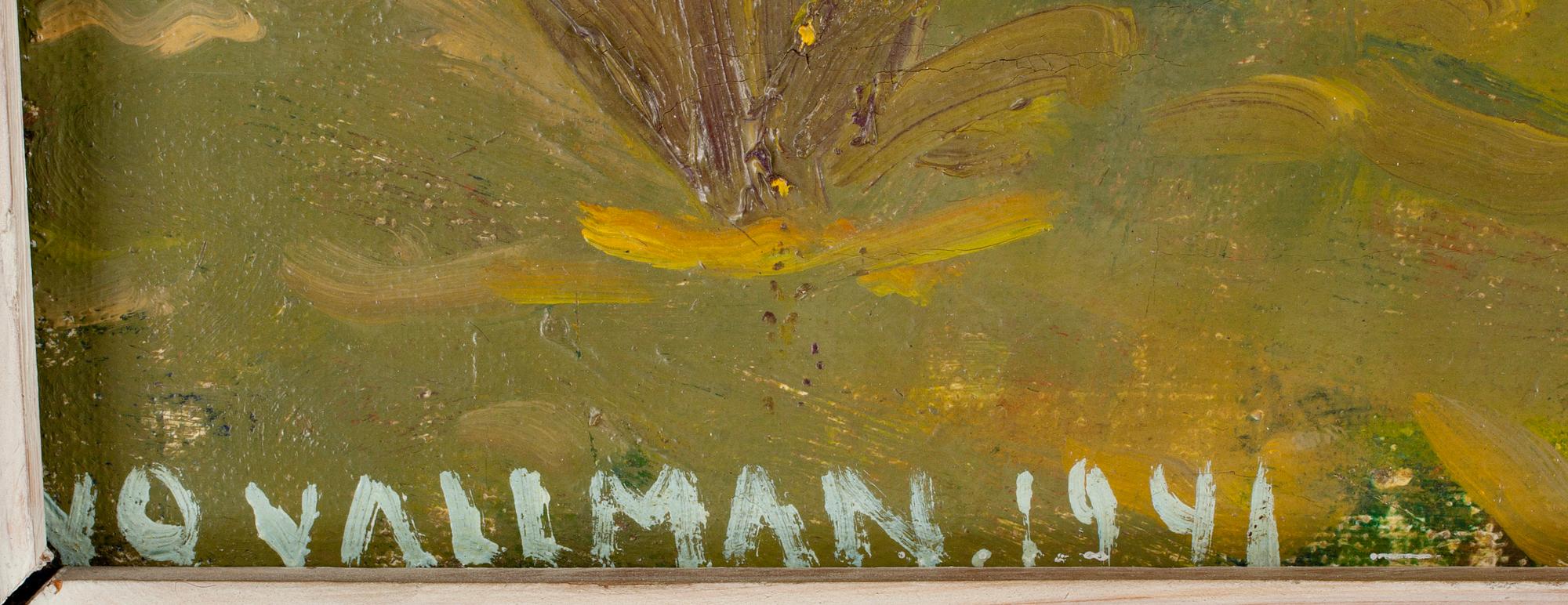 UNO VALLMAN, olja på duk, sign o dat 1941.