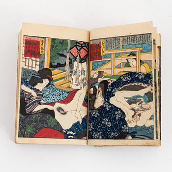 Koikawa Shozan, bok, shunga, Japan 1857.