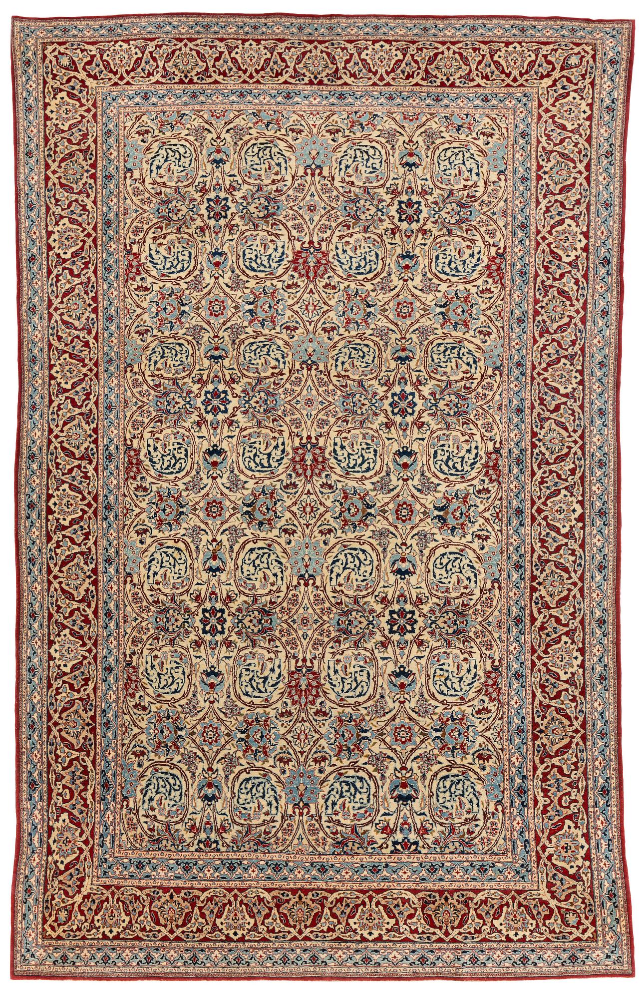 A rug, semi-antique, Nain Tuteshk, ca 241 x 149,5 cm.