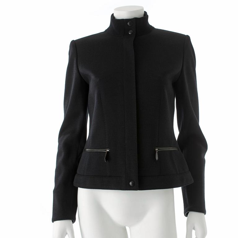 HERMÈS, a black wool jacket.