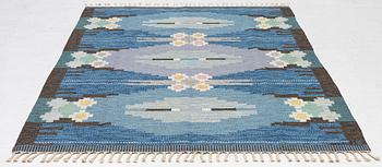 Ingegerd Silow, matta, rölakan, "Örbyhus", signerad IS, ca 230 x 160 cm.