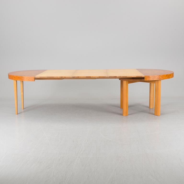 A set of eight chairs and a dining table 'Birka' by Axel Einar Hjorth, Nordiska Kompaniet, 1930s.