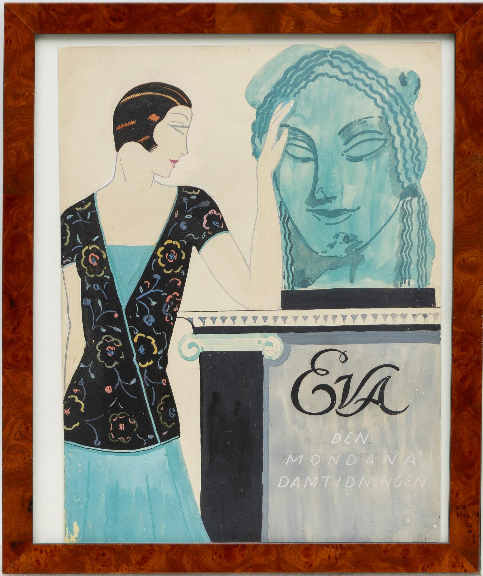 Wilhelm Kåge, Two esigns for magazine covers for "Eva".