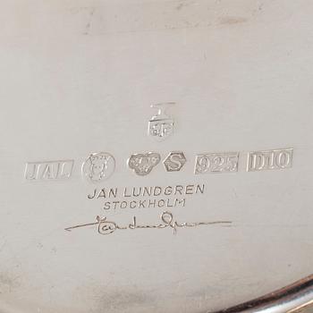 JAN LUNDGREN, a sterling caviar bowl, Stockholm 1978.