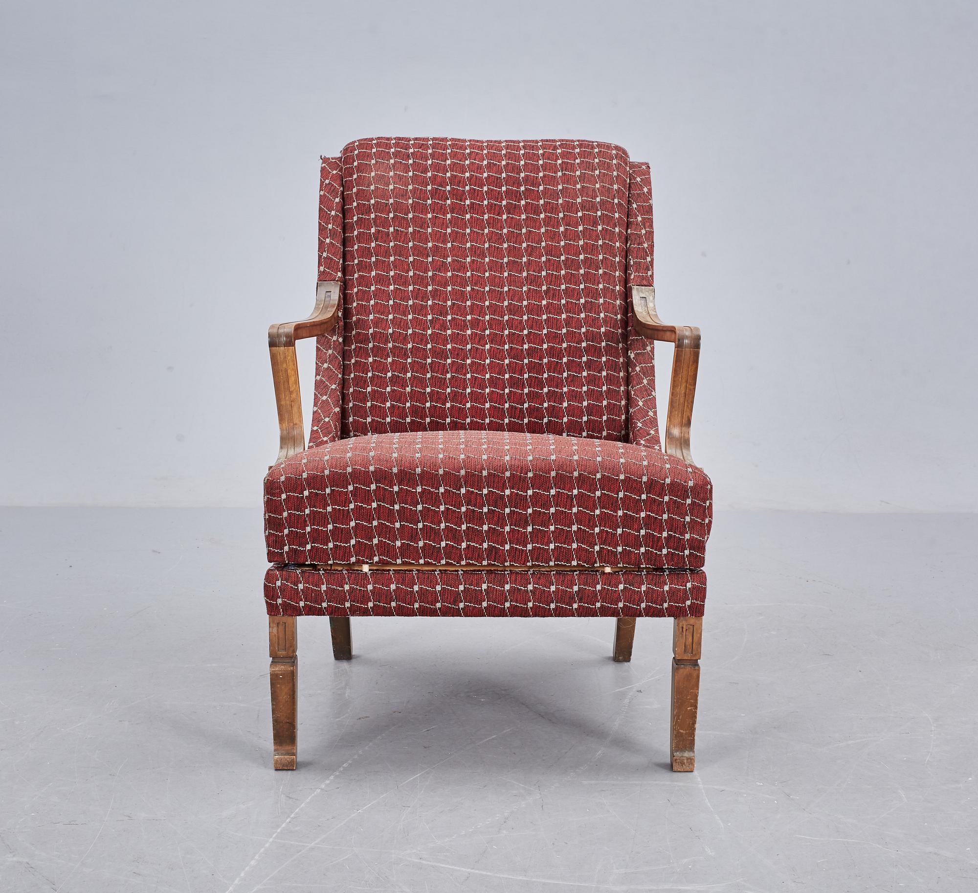 FÅTÖLJ, 1930/40-tal.