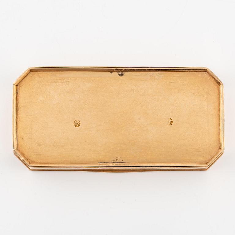 A Russian 14K gold box, 1791.