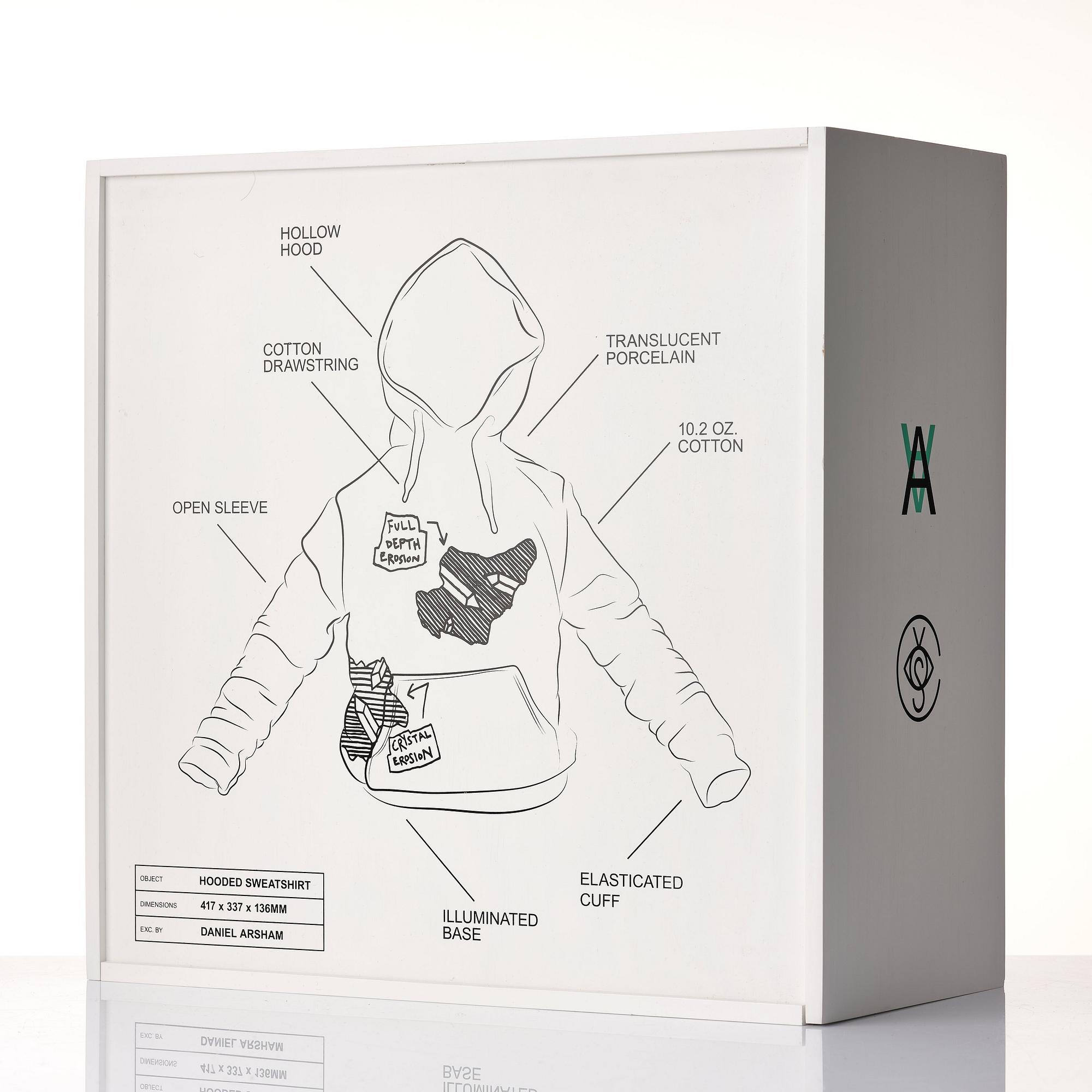 Daniel Arsham, "Eroded Sweatshirt".