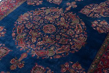 A semi-antique Amritsar carpet, north India c. 359 x 272 cm.