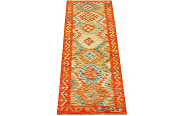 A Kilim runner, Afghanistan, c. 253 x 73 cm.