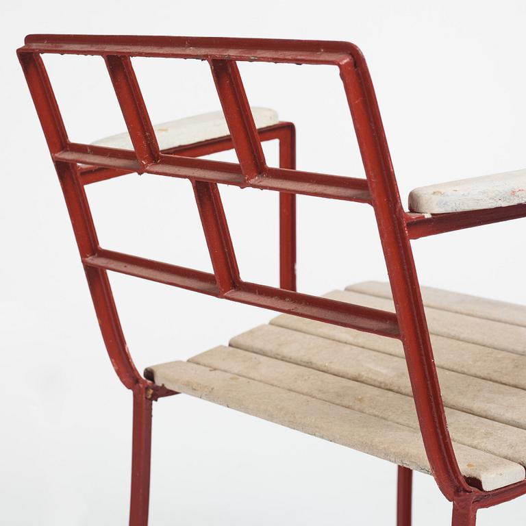 Carl Hörvik, a pair of garden chairs, possibly produced by Thulins vagnfabrik, Skillingaryd.