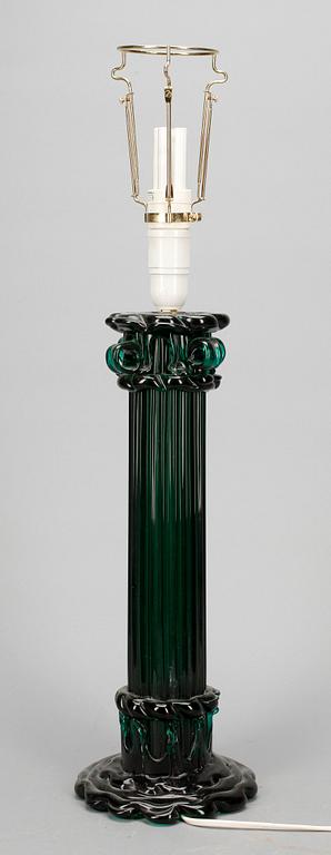 BORDSLAMPA, glas, Murano, 1900-talets andra hälft.