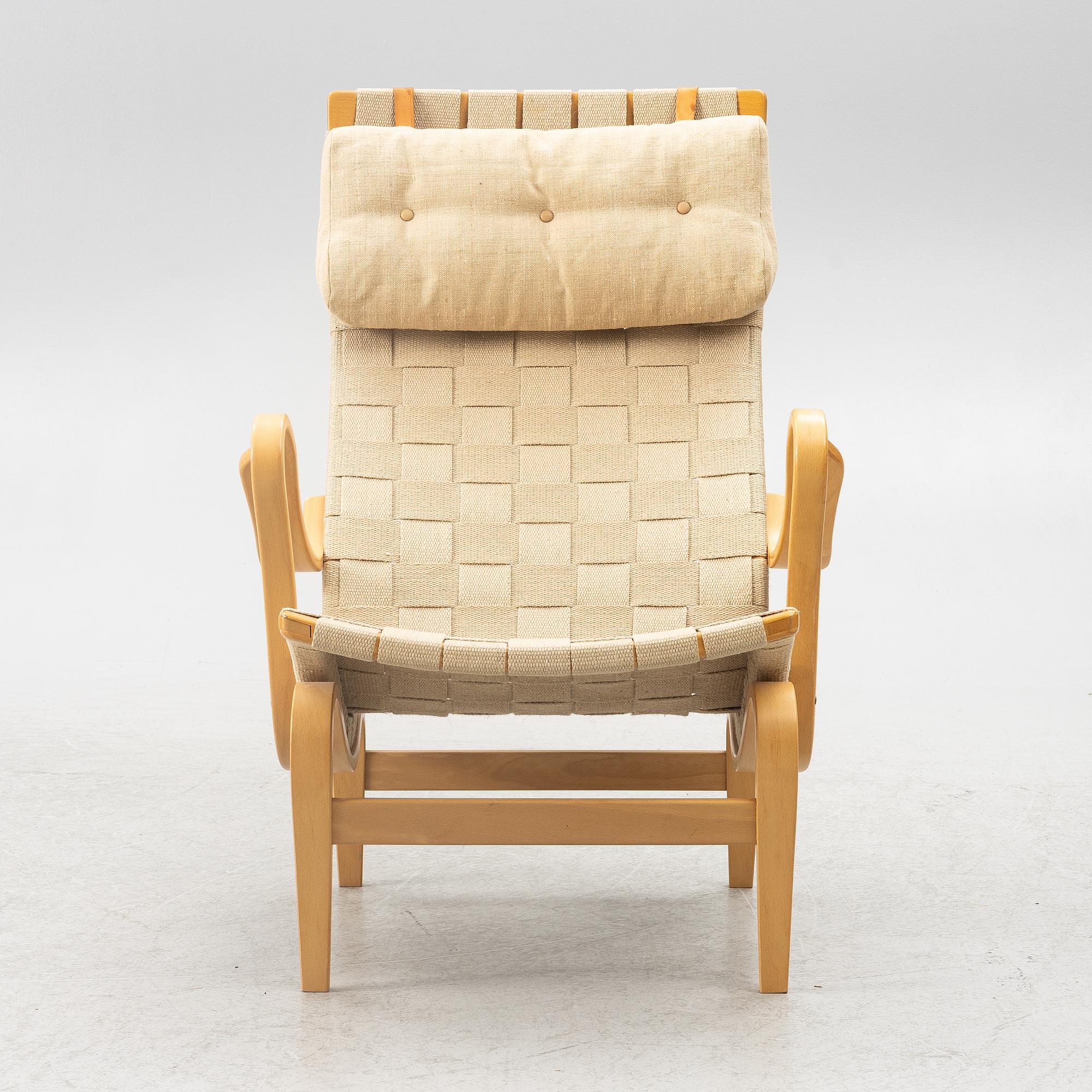 Bruno Mathsson, fåtölj, "Pernilla", Dux, 1900-talets slut.