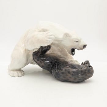 Knud Kyhn, figurin, porslin, Royal Copenhagen, Danmark.