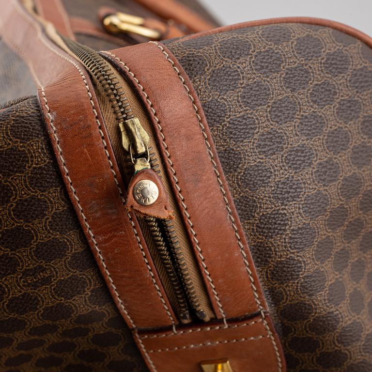 CÉLINE, monogram canvas weekendbag.