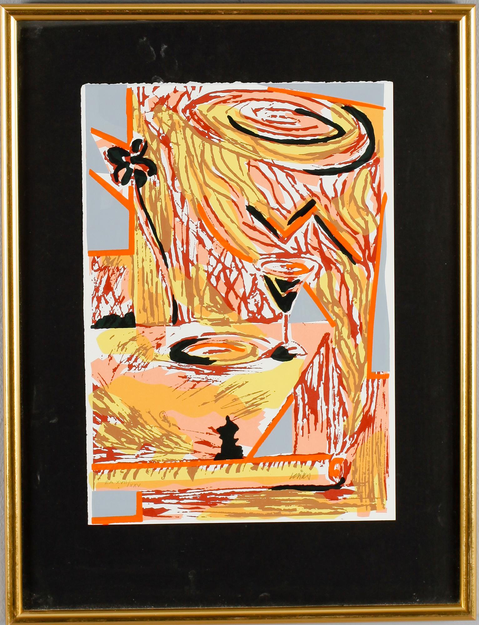 OLLE KÅKS, färglitografi, signerad och numrerad EA 17/25.