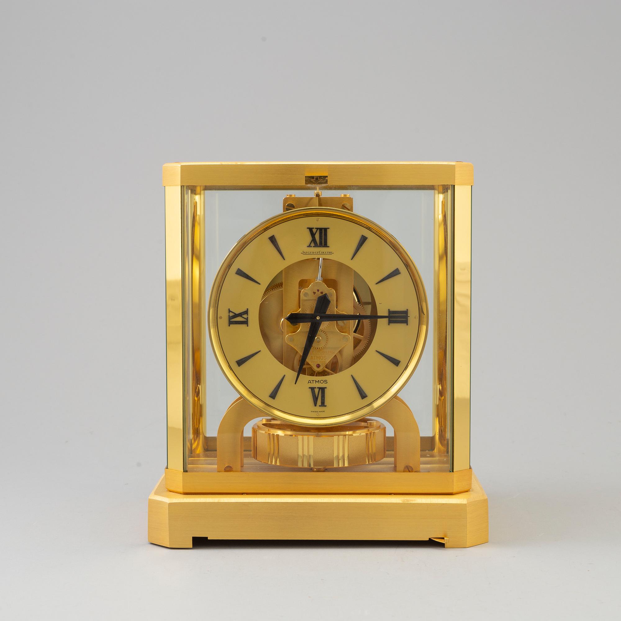 A second half of the 20th century mantle clock by Jaeger LeCoultre, Switzerland.