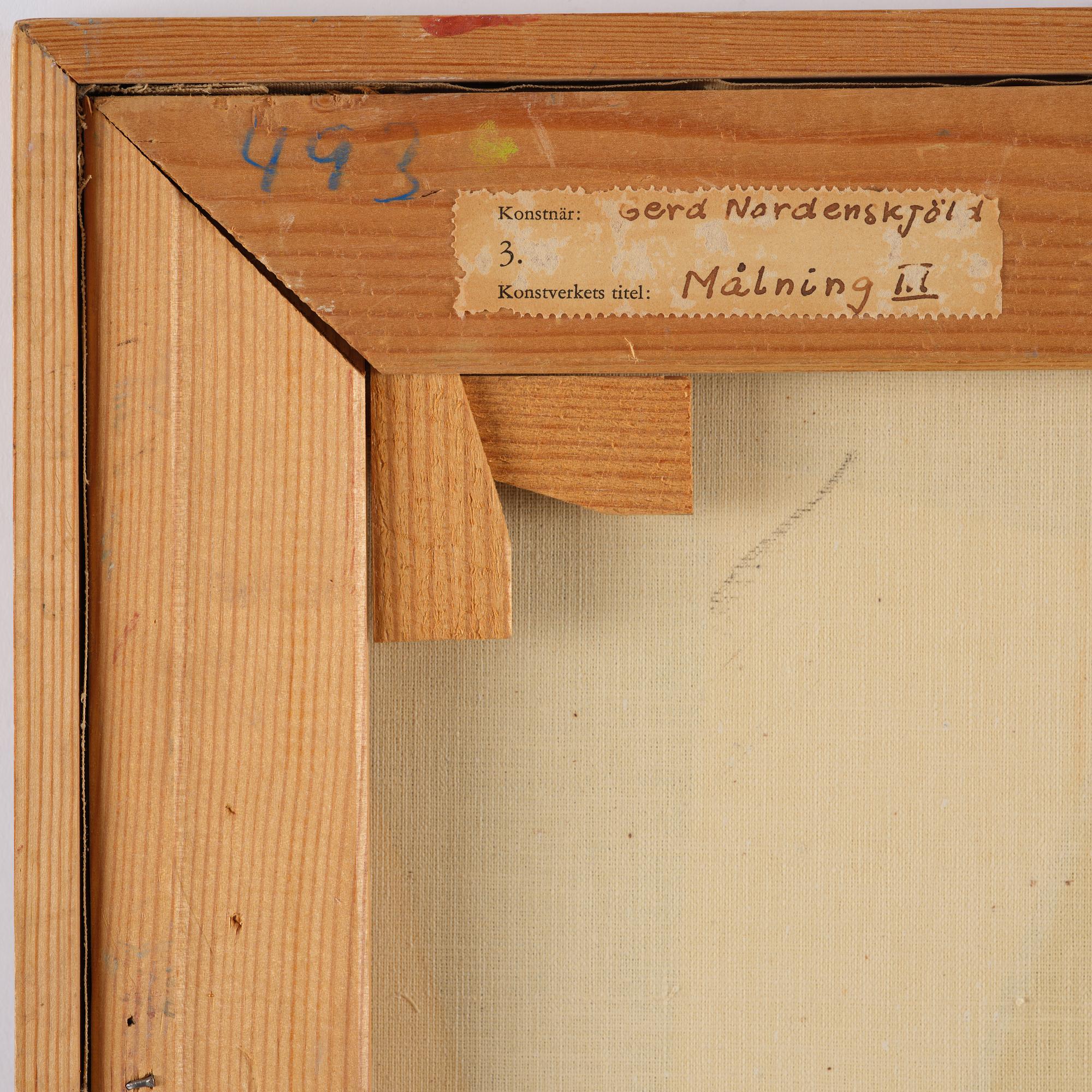 Gerd Nordenskjöld, "Målning III".