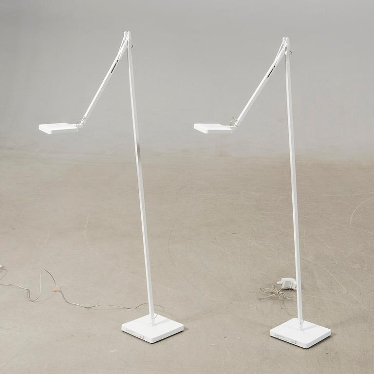 Antonio Citterio, a pair of floor lamps "Kelvin Base" for Flos, modern production.