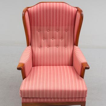 A Carl Malmsten armchair."Husfadern" no 275, 1988.