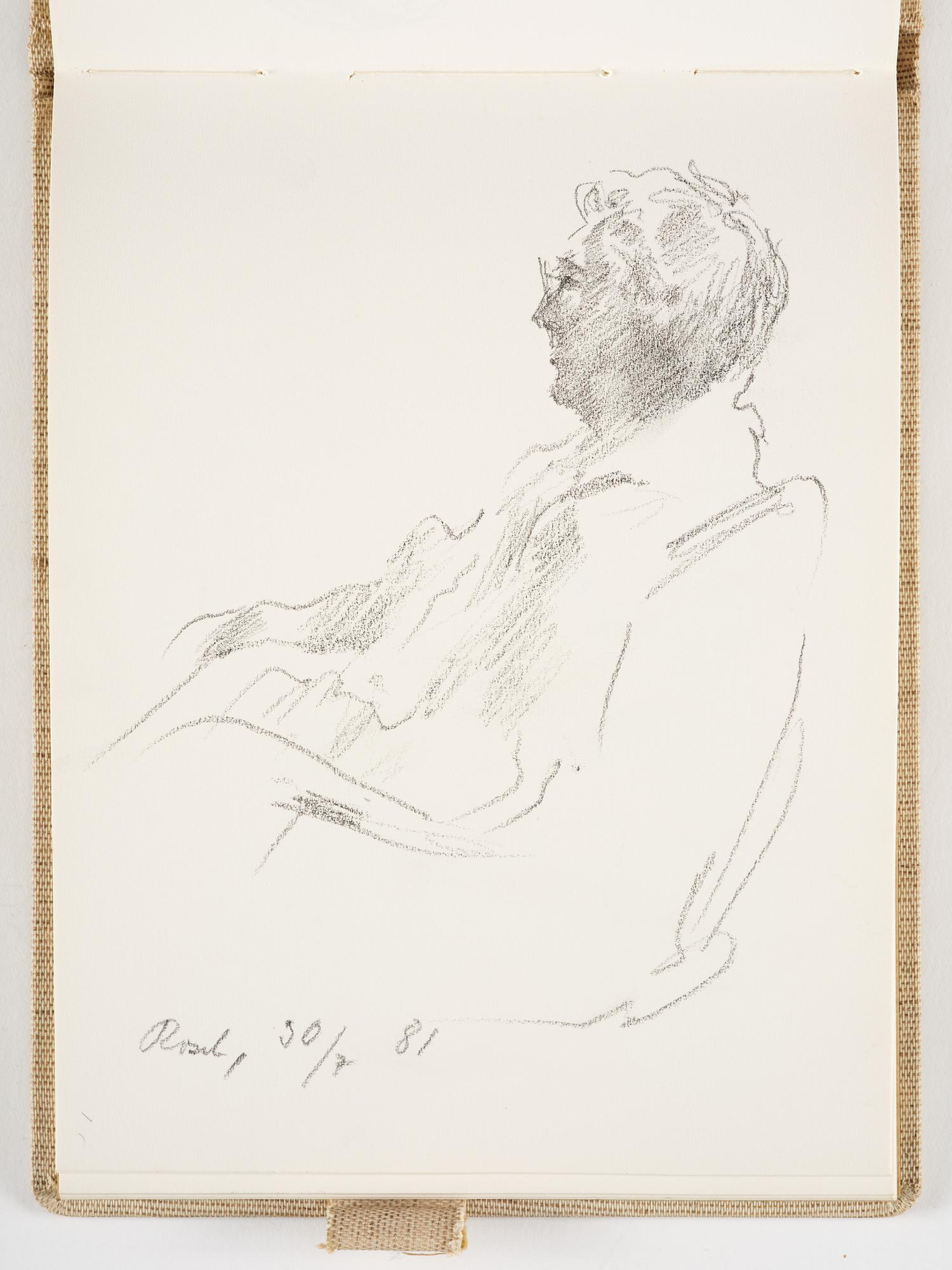 Lotte Laserstein, 4 skissböcker med blyertsteckningar.