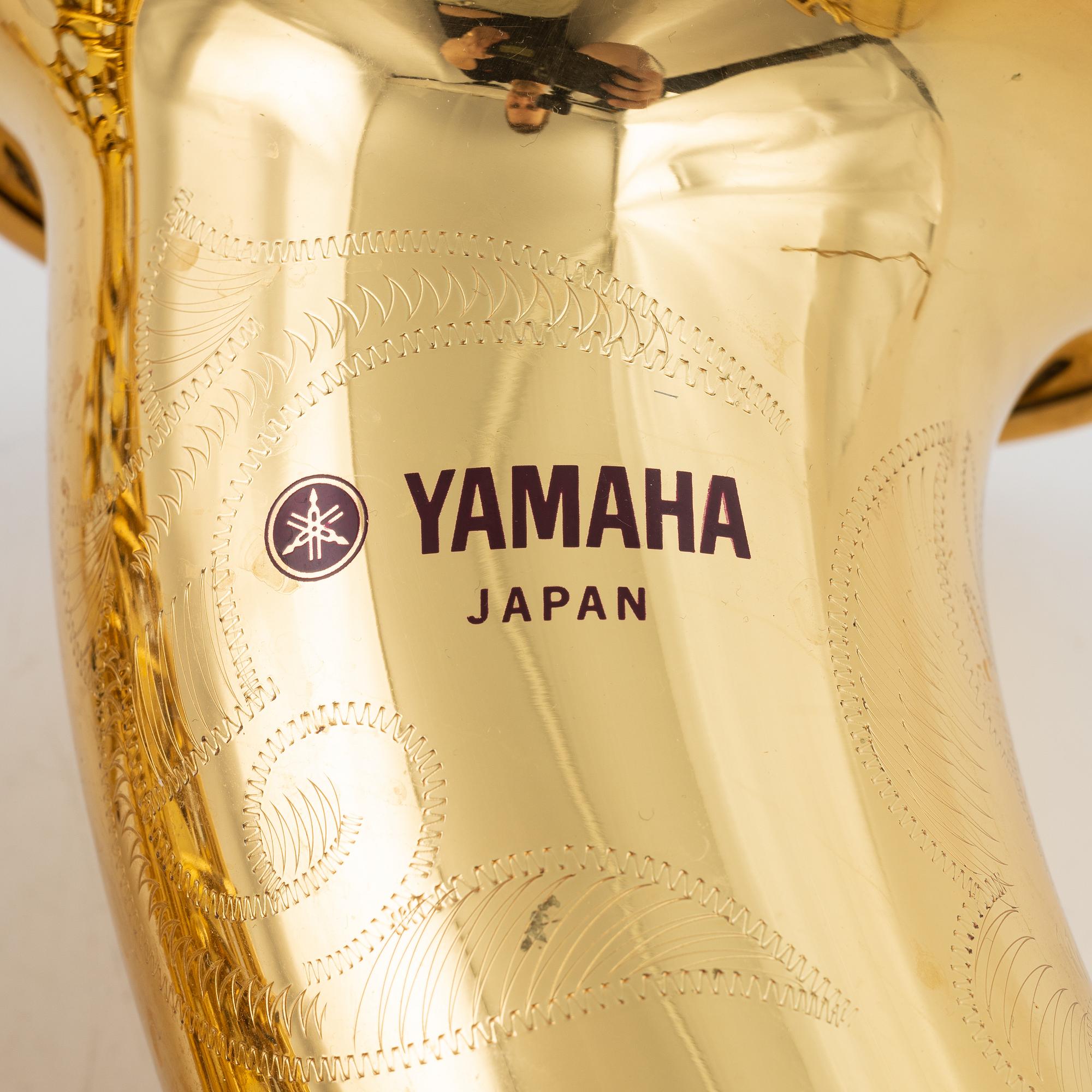 A brass 'YTS-62' saxophone, Yamaha, Japan.