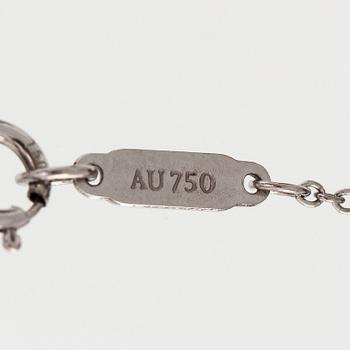 Tiffany & Co, halsband "Metro Cross", 18K vitguld och diamanter.