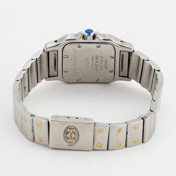 CARTIER, Santos, armbandsur, 24 x 23 (35) mm.