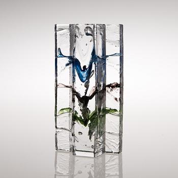 HELENA TYNELL, A GLASS SCULPTURE. Forest. Signed H Tynell Riihimäen lasi 1971.