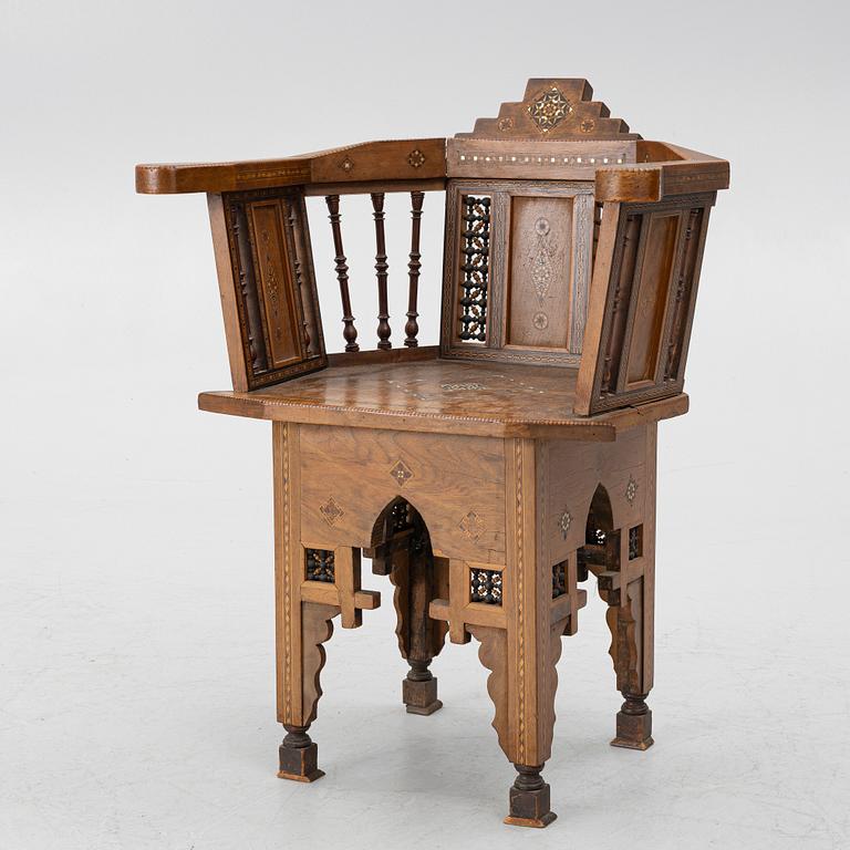 Armchair, oriental, first half of the 20th century.