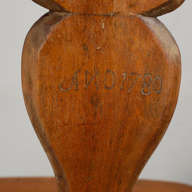 STOLAR, 2 st, allmoge, rokoko, 1700/1800-tal.