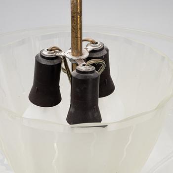 Carl Erik Bodén, taklampa, Swedish Modern, Glössner, 1947.