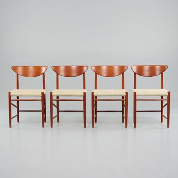 STOLAR, 4 st, "316", Peter Hvidt och Orla Mølgaard-NielsenSøborg Møbler, Danmark, 1950/1960-tal.