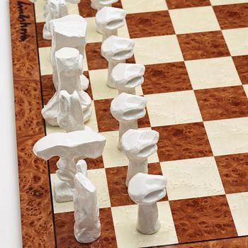 Bengt Lindström, chess game with chess pieces, executed around 1994-95.