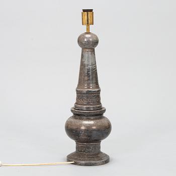 Aldo Londi, a mid-20th-century ceramic floor lamp /table lamp for Bitossi, Italy.