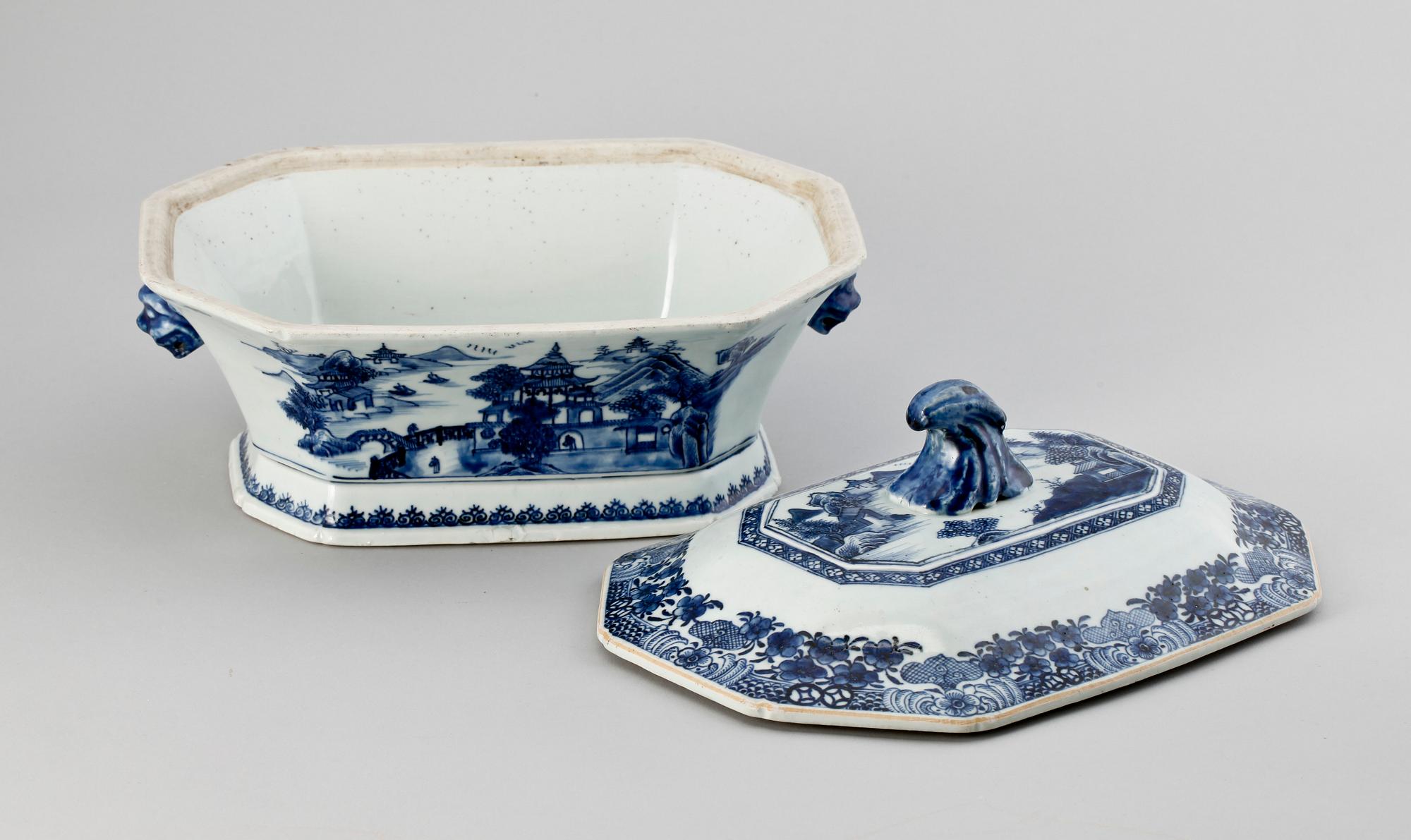 TERRIN, porslin, Kina 1700/1800-tal.
