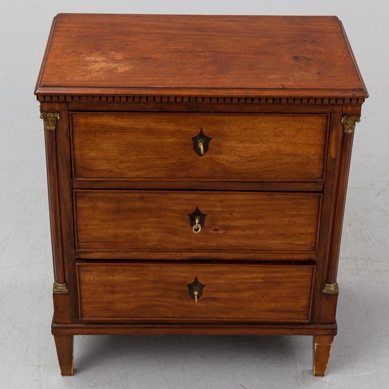 A northern european chestof drawers, early 19th century.