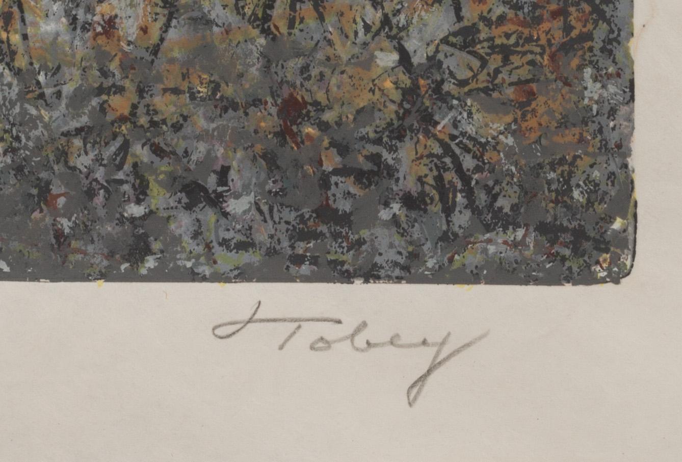 MARK TOBEY, färgserigrafi på japanpapper, signerad och numrerad XI/LXX.