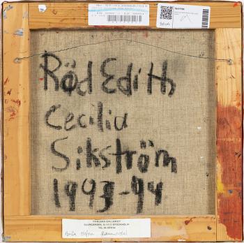 Cecilia Sikström, "Röd edith".