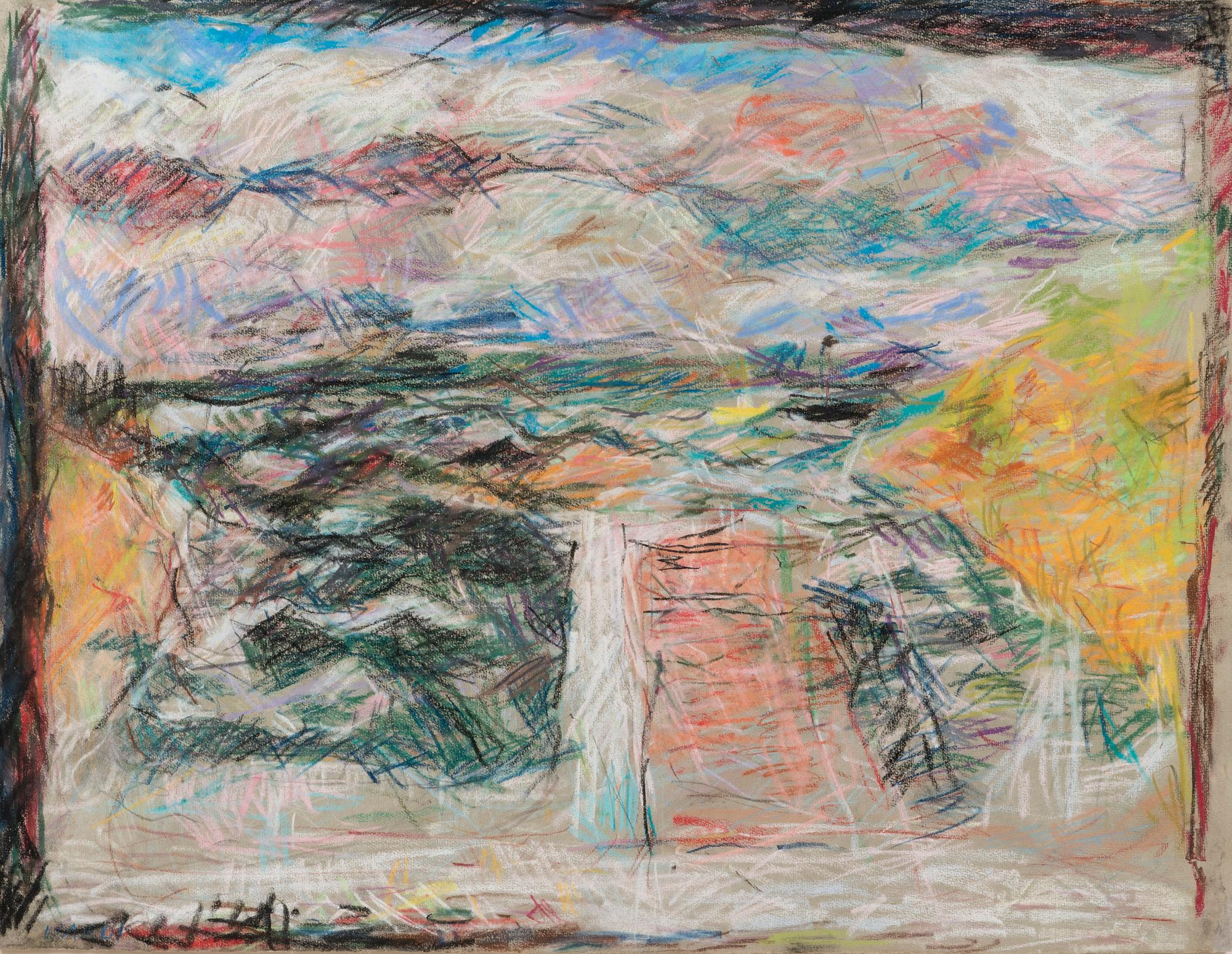 RAFAEL WARDI, pastel, signed.