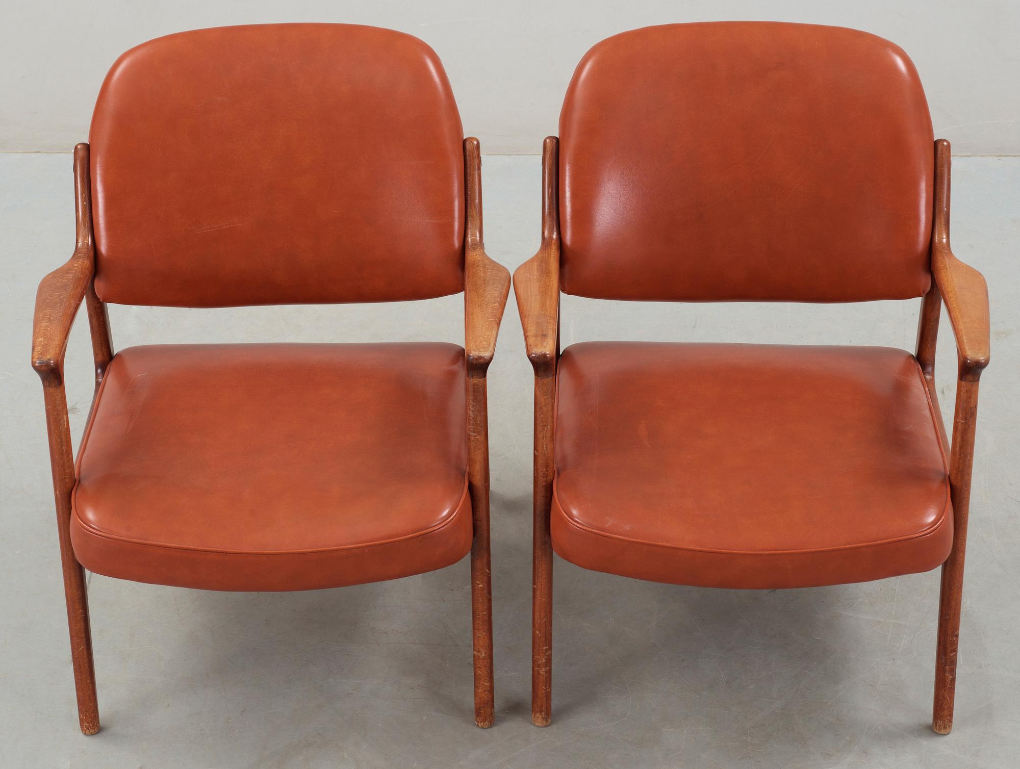 KARMSTOLAR, ett par, "Domus", Inge Andersson för Bröderna Andersson, 1960-tal.