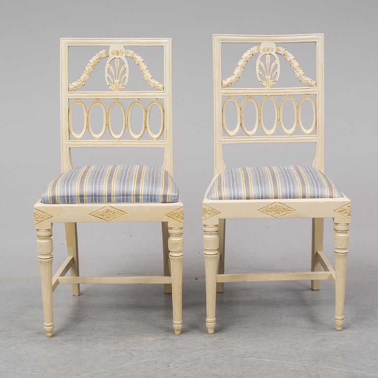 6 swedish chairs from Lindome, circa 1800.