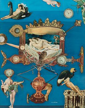 MAX WALTER SVANBERG, collage, signed and dated -64.