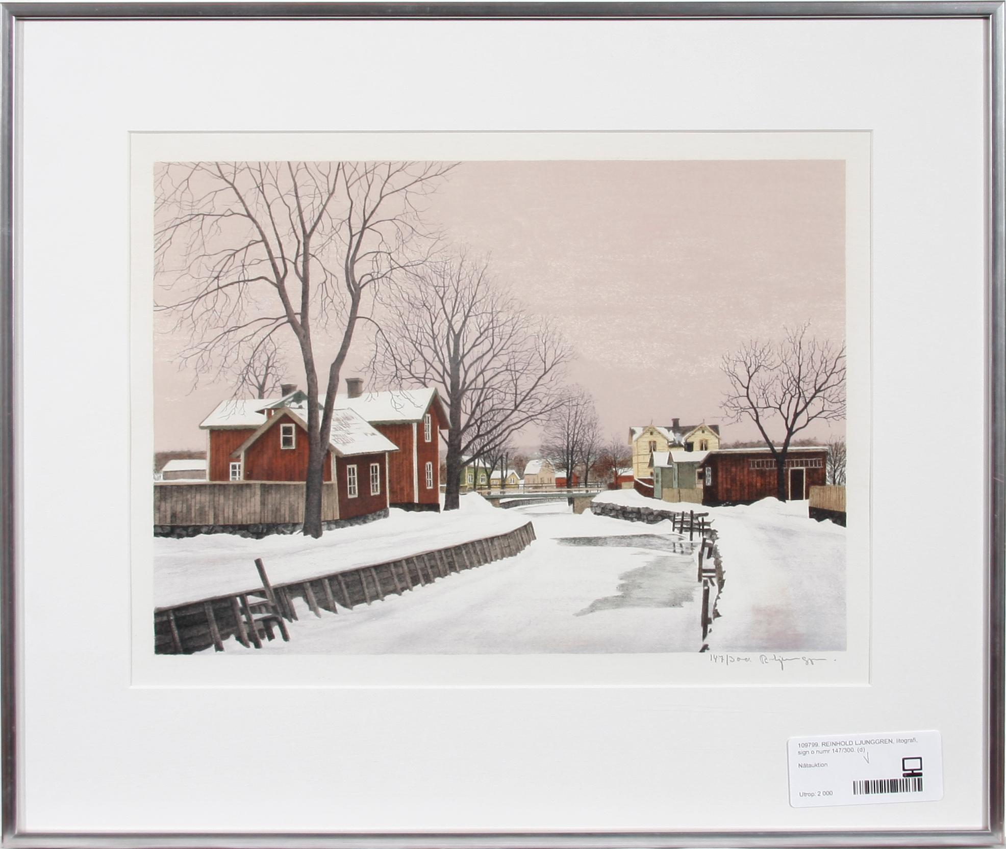 REINHOLD LJUNGGREN, litografi, sign o numr 147/300.