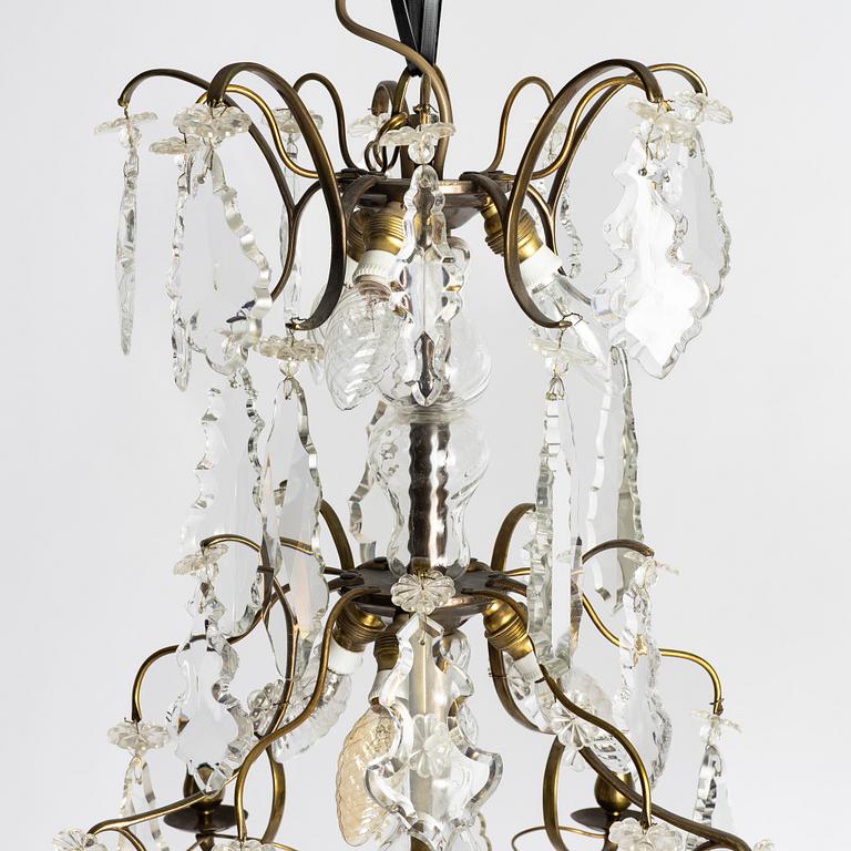 Chandelier, Rococo style, first half of the 20th century.