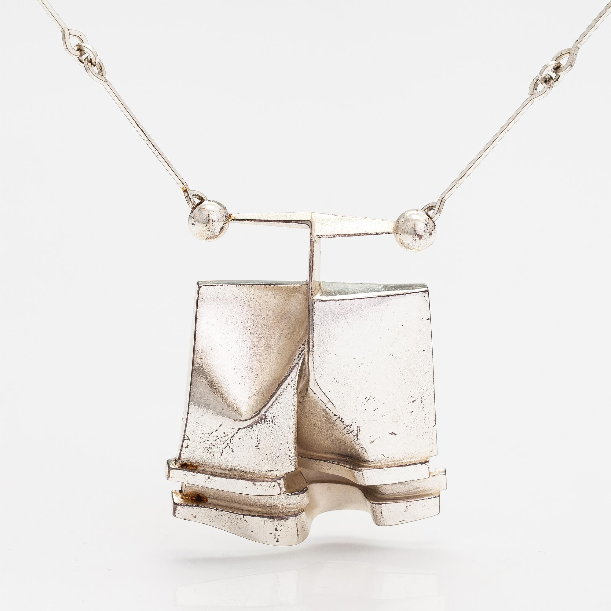 Björn Weckström, Halsband "O2X", sterlingsilver. Lapponia 1974.