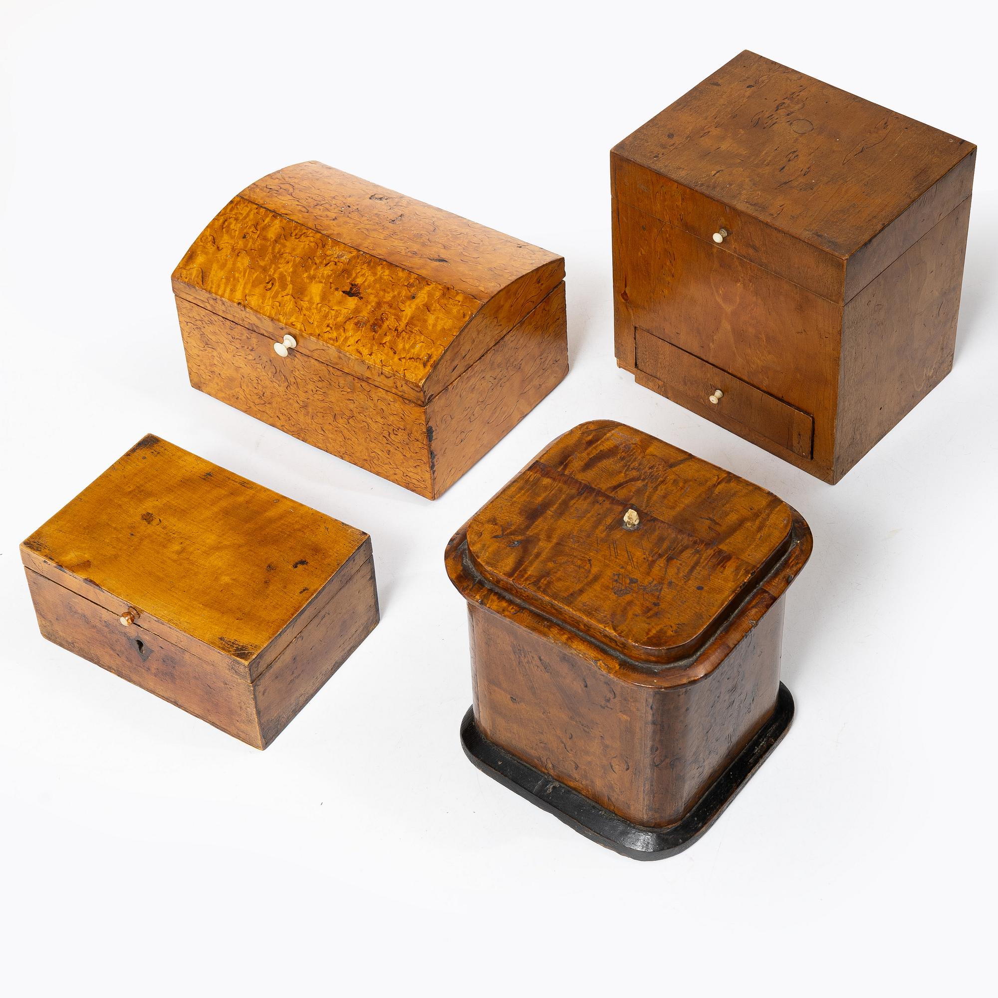 A collection of eleven boxes, 19th - early 20th Century.