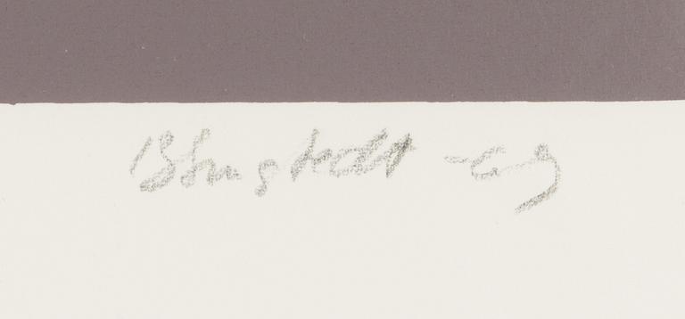 Juhana Blomstedt, serigraphy, signed and dated -69, marked epreuve d'artiste.