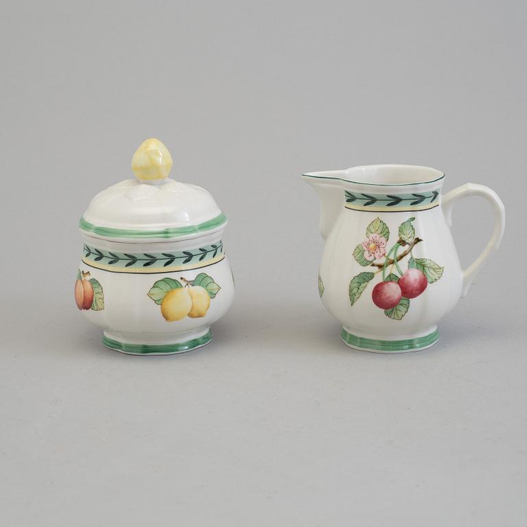 A porcelian table ware set of 26 pcs by Villeroy & Boch, "French Garden" late 20th century/21th century.